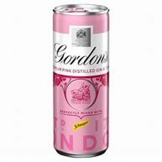 Gordons Pink Gin And Tonic Can